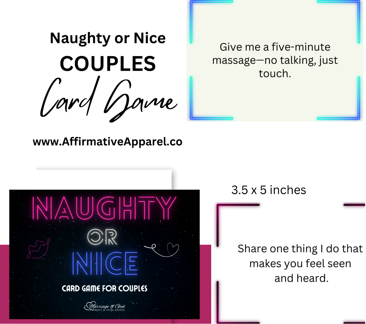 Naughty or Nice Card Game for Couples