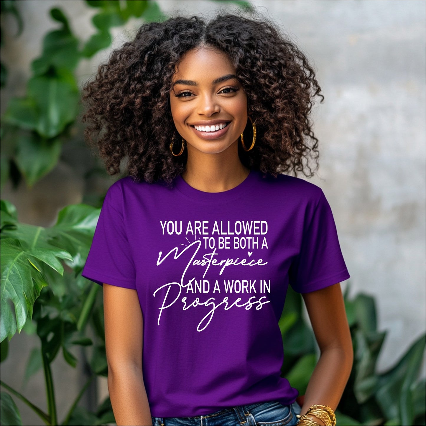 “You Are Allowed to Be Both a Masterpiece and a Work in Progress” T-Shirt 🌟👑